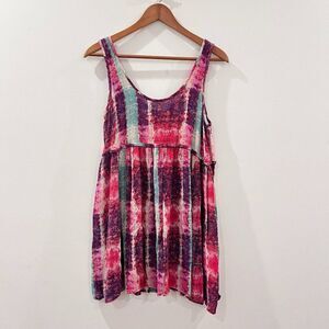 Ecote Multicolor Tie-Dye Mini Dress